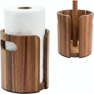 Wood Paper Towel Holder for Kitchen Countertop